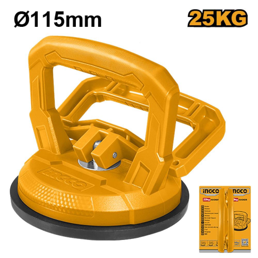 INGCO Glass Suction Cup Handle 25kg 115mm