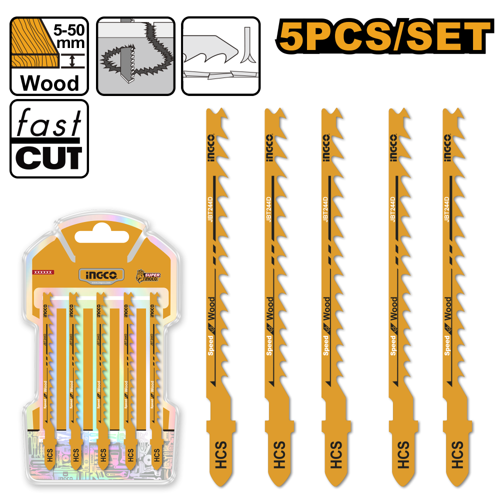 INGCO Fast-Cut Wood Circular Saw Blade – 5 Piece