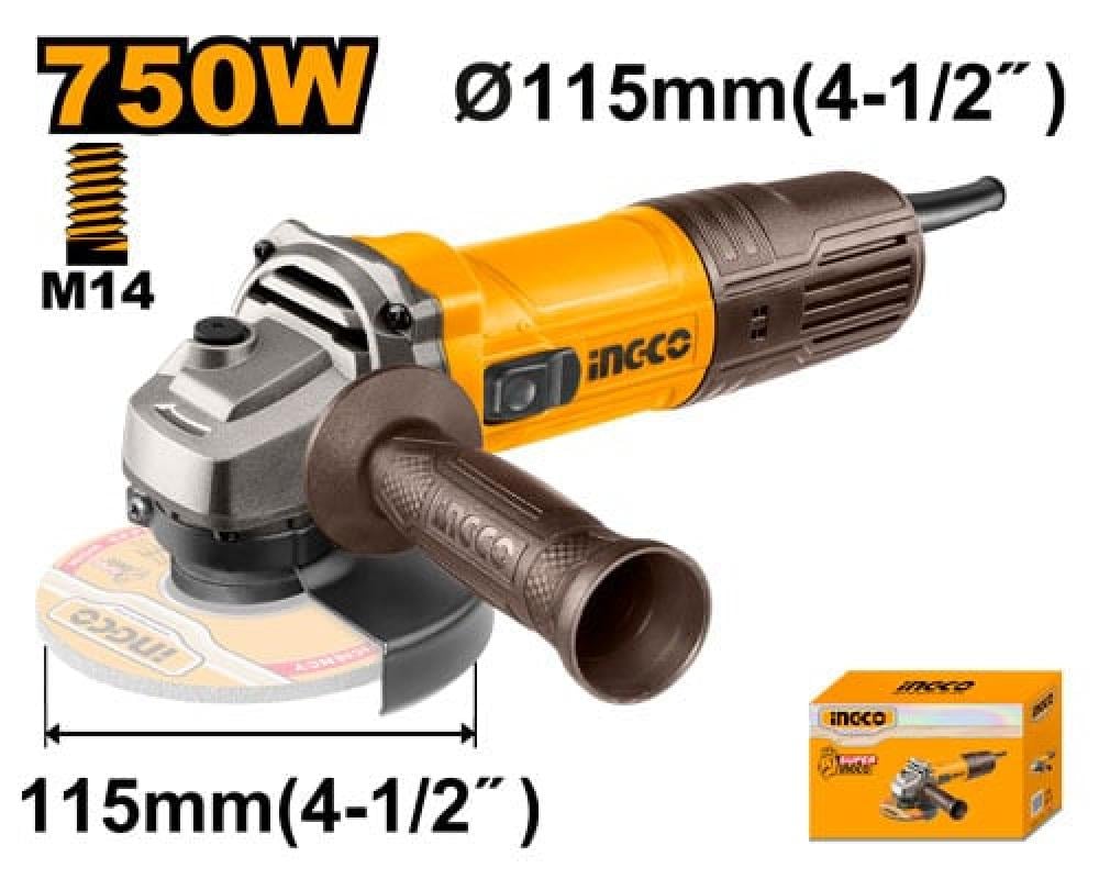 INGCO Angle Grinder 750W 4.5"