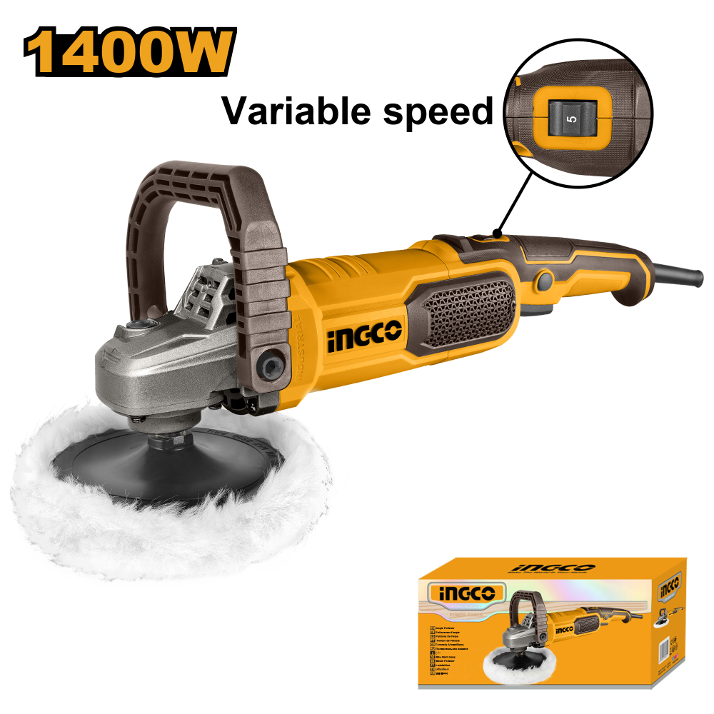 INGCO Variable Speed Polisher 1400W 7"