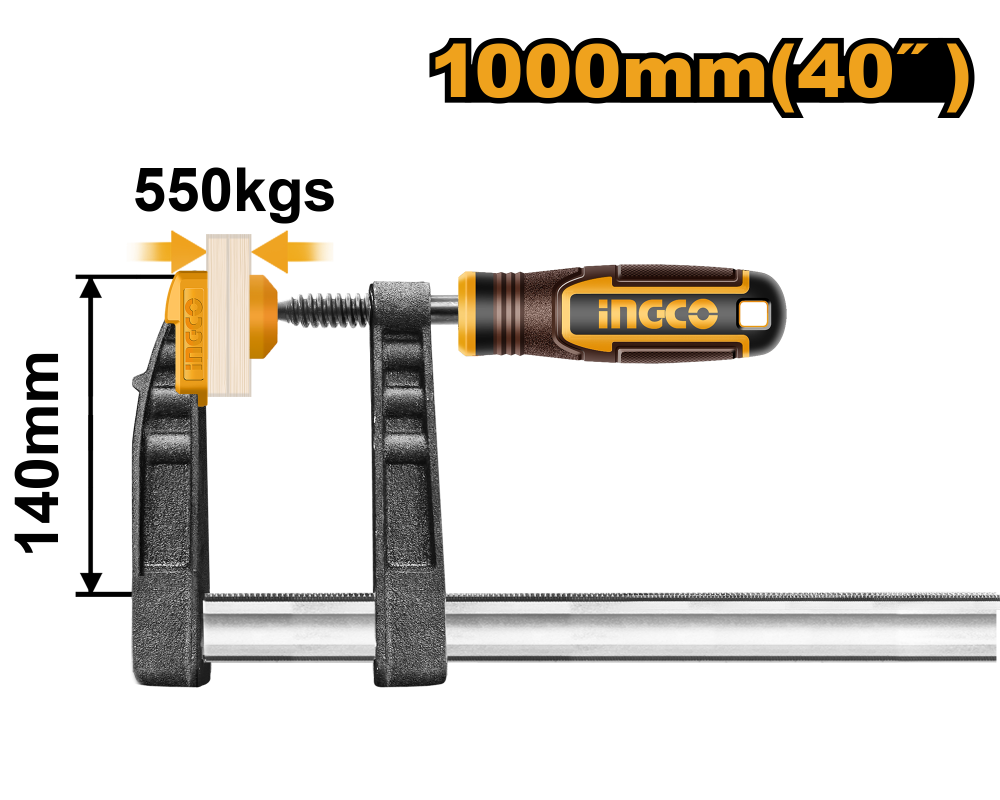 INGCO F-Clamp 40"