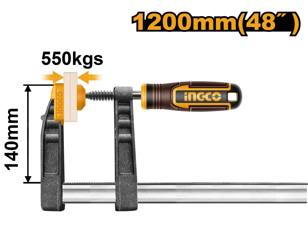 INGCO F-Clamp 48"