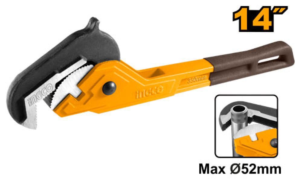 INGCO Adjustable Pipe Wrench 14"