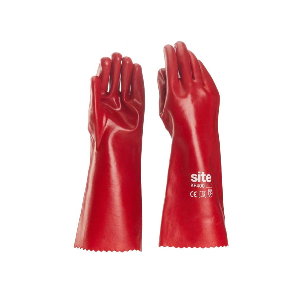 Cotton & PVC Gloves Large – 10 Packs × 12