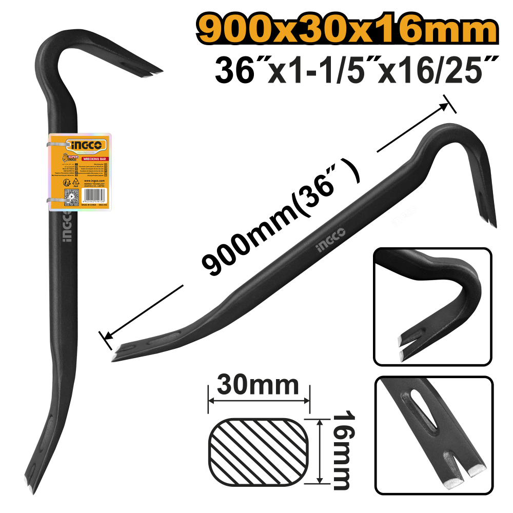 INGCO Pry Bar 36" (900mm)