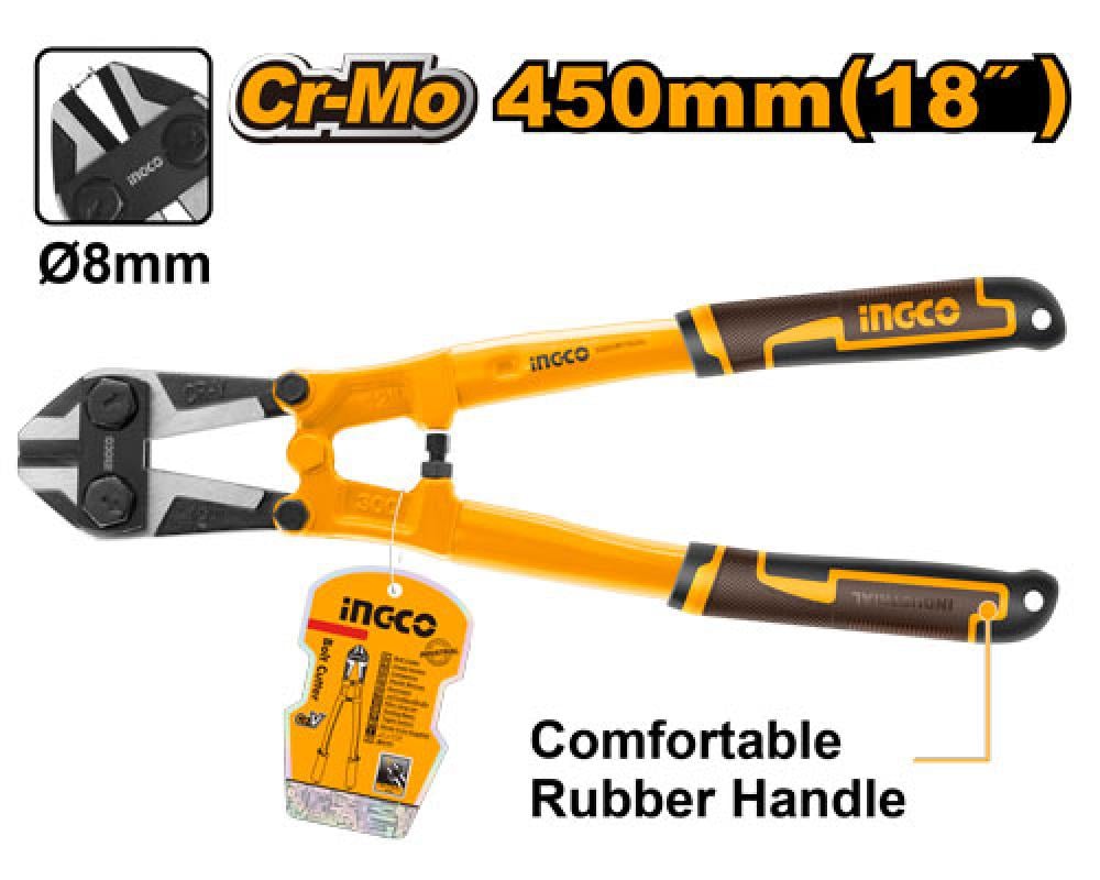 INGCO Metal Shears 18" Rubber Handle