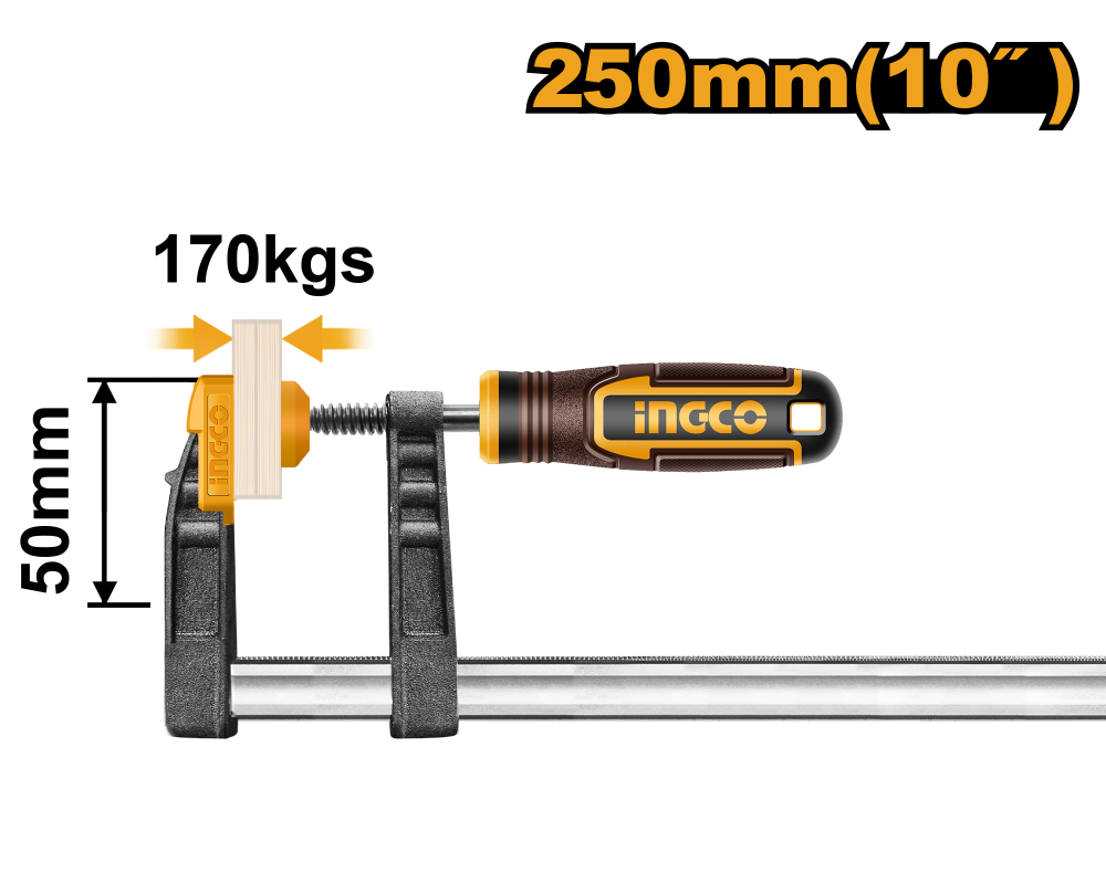 INGCO F-Clamp 10"