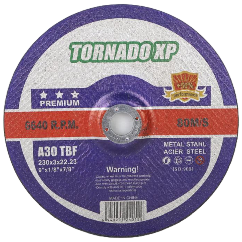 TORNADO XP Metal Cutting Disc – 180mm & 230mm