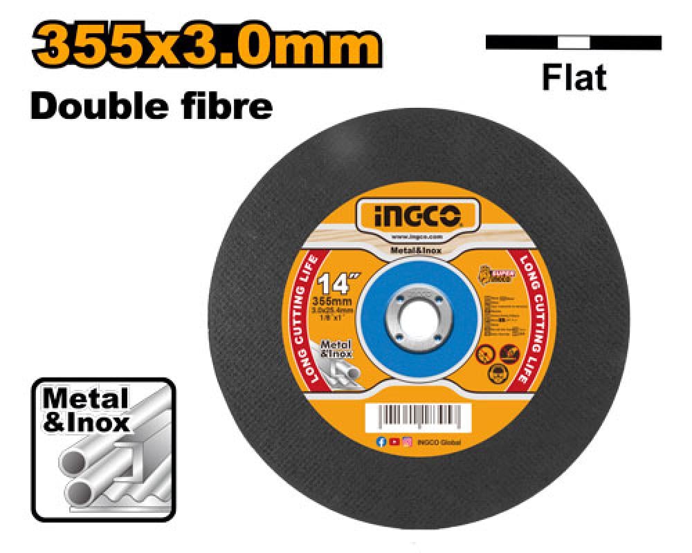 INGCO Metal Cutting Disc 14" (355mm) 22.2×3.0mm