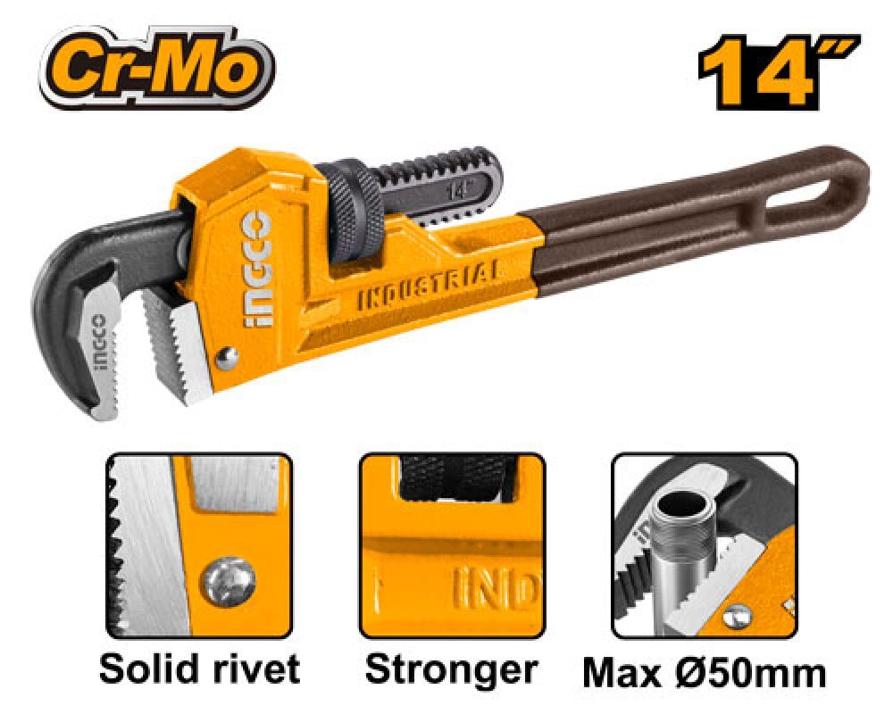 INGCO Industrial Pipe Wrench 14"
