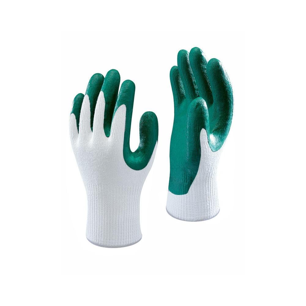 Latex-Dipped Cotton Gloves – Green 23cm 70g