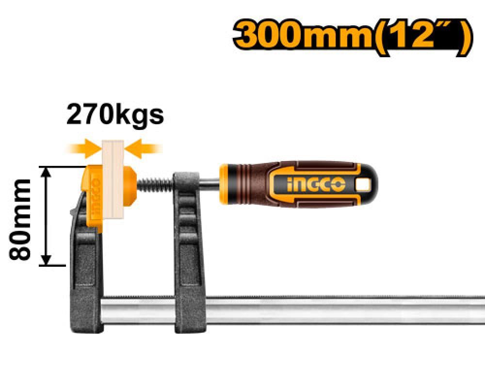 INGCO F-Clamp 12"