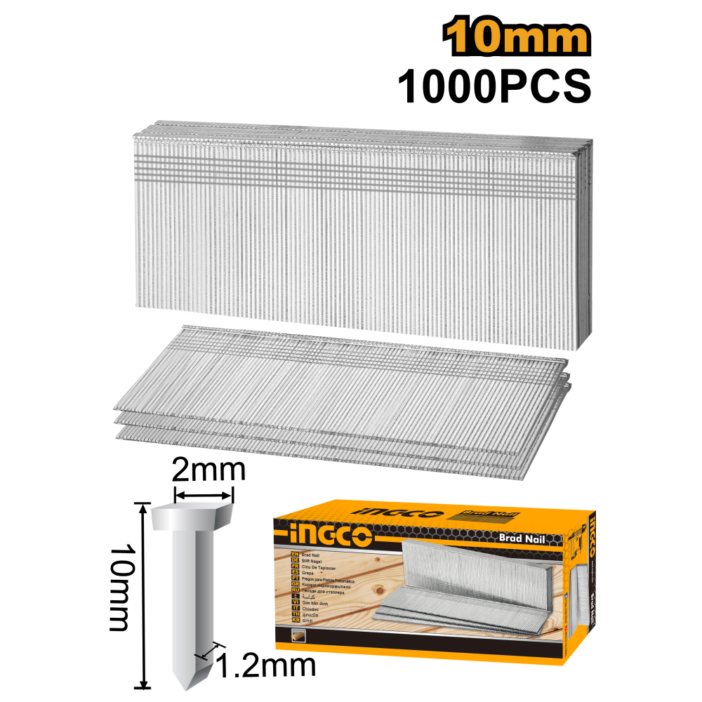 INGCO Brad Nails 10mm × 2mm