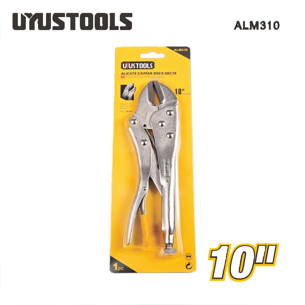 UYUSTOOLS Locking Pliers 10" Straight Jaw