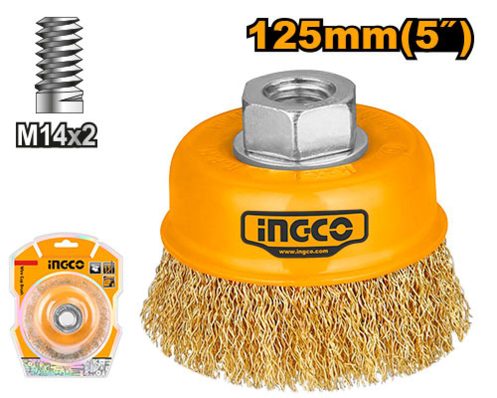 INGCO Wire Cup Brush 5" 125mm