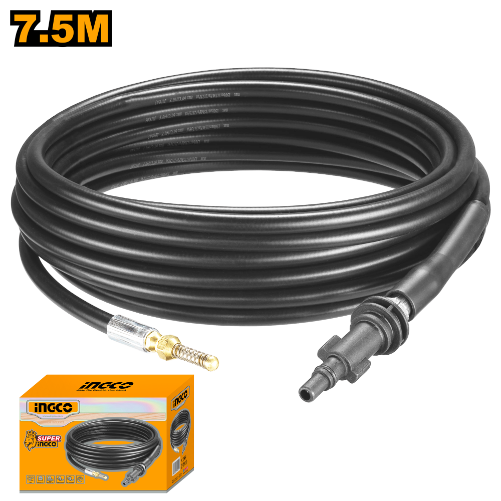 INGCO Drain Cleaning Hose for Pressure Washer 7.5m