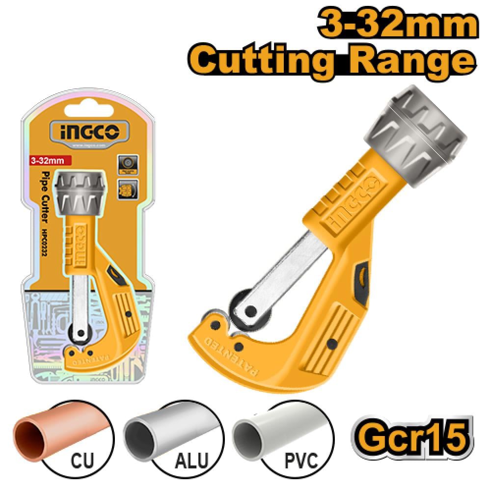 INGCO Tube Cutter – Copper & Aluminium 3–32mm