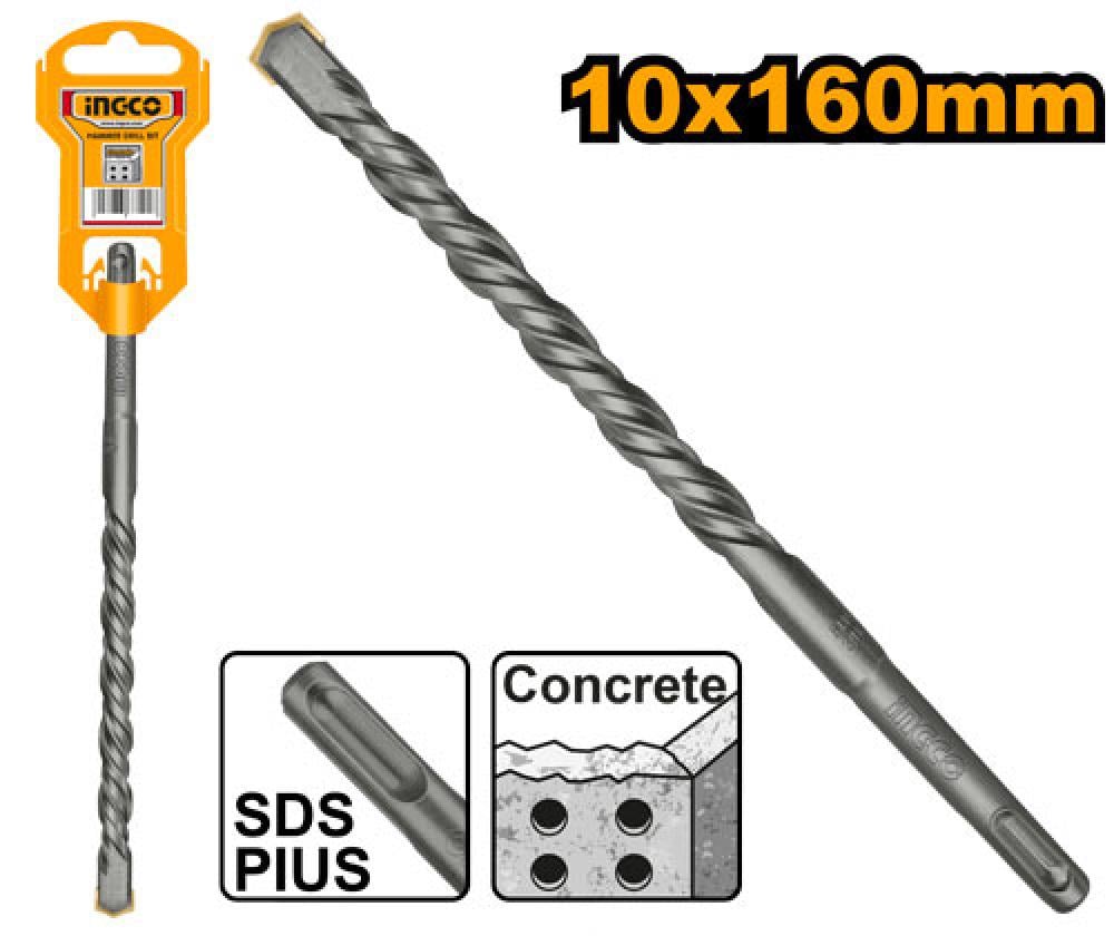 INGCO Black Masonry Drill Bit 10×160mm