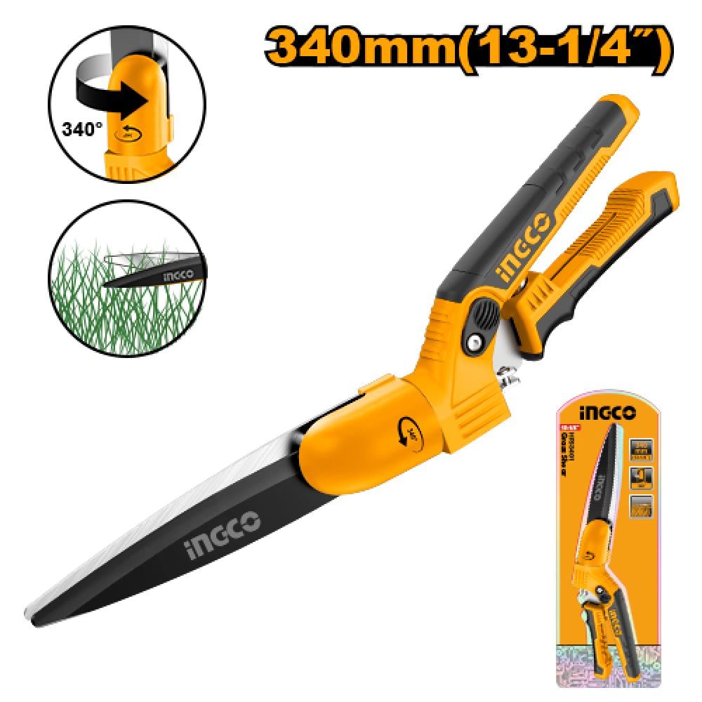 INGCO Grass & Hedge Scissors 13"