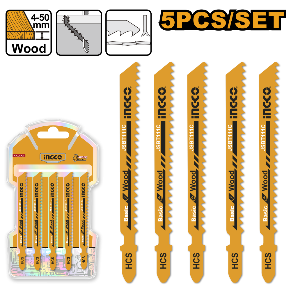 INGCO Wood Circular Saw Blade 5-Piece 100mm