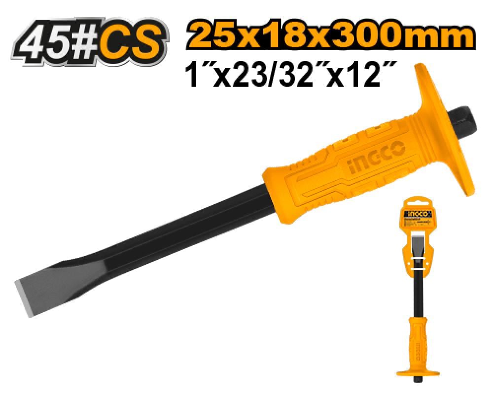 INGCO Flat Cold Chisel with Handle Guard
