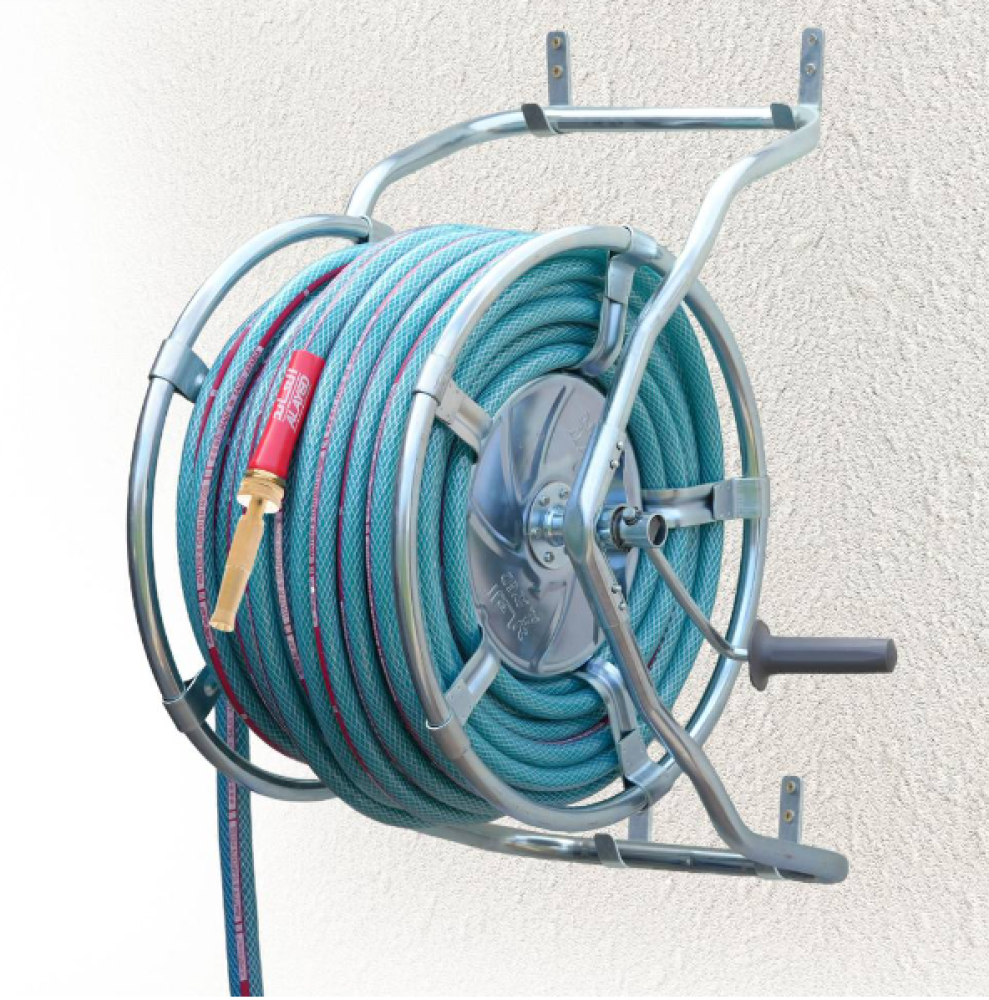 Metal Hose Reel with Garden Hose