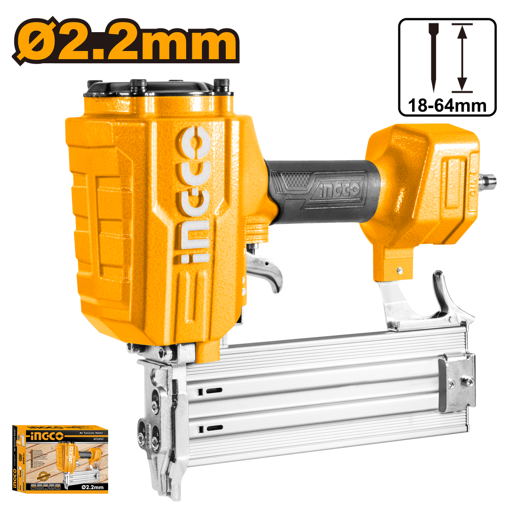 Industrial Concrete Nail Gun 64mm – Pneumatic