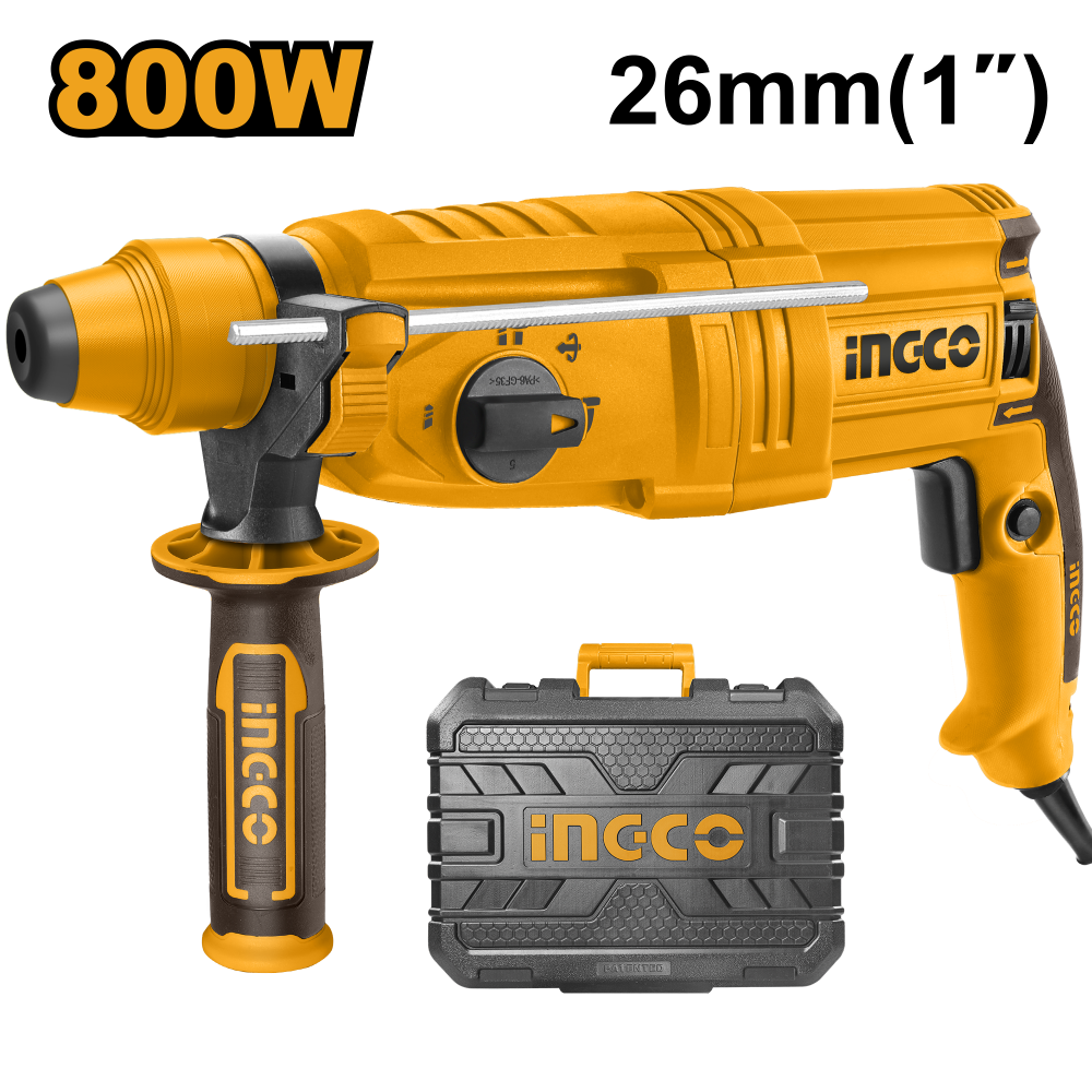 INGCO SDS Rotary Hammer Drill 800W 26mm