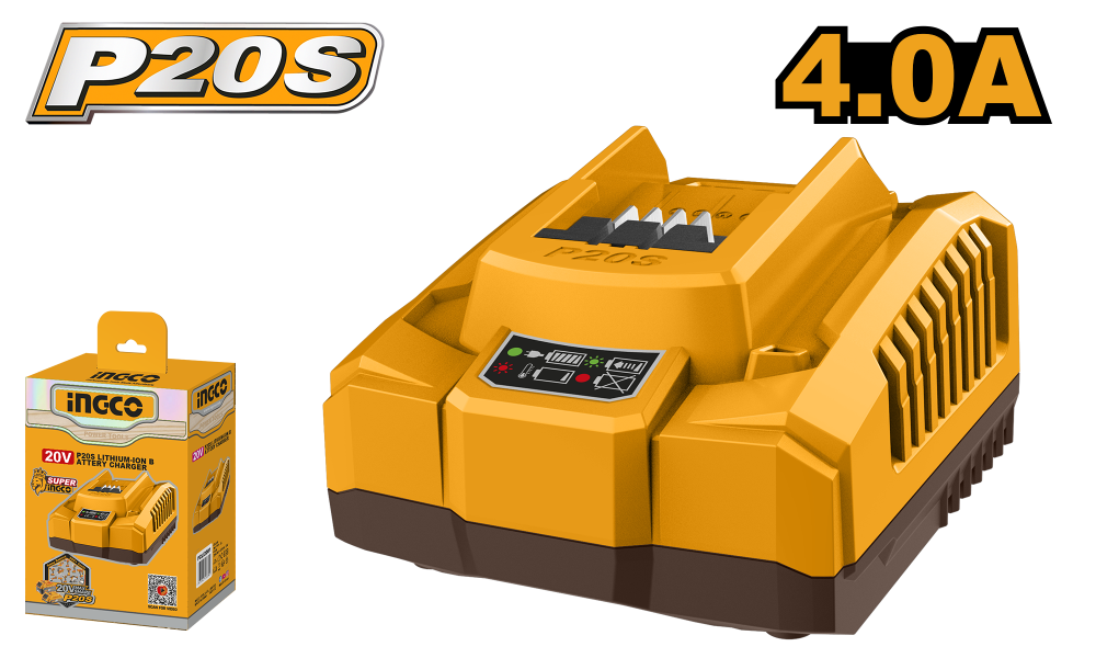 INGCO 20V 4Ah Lithium Battery Charger P20S