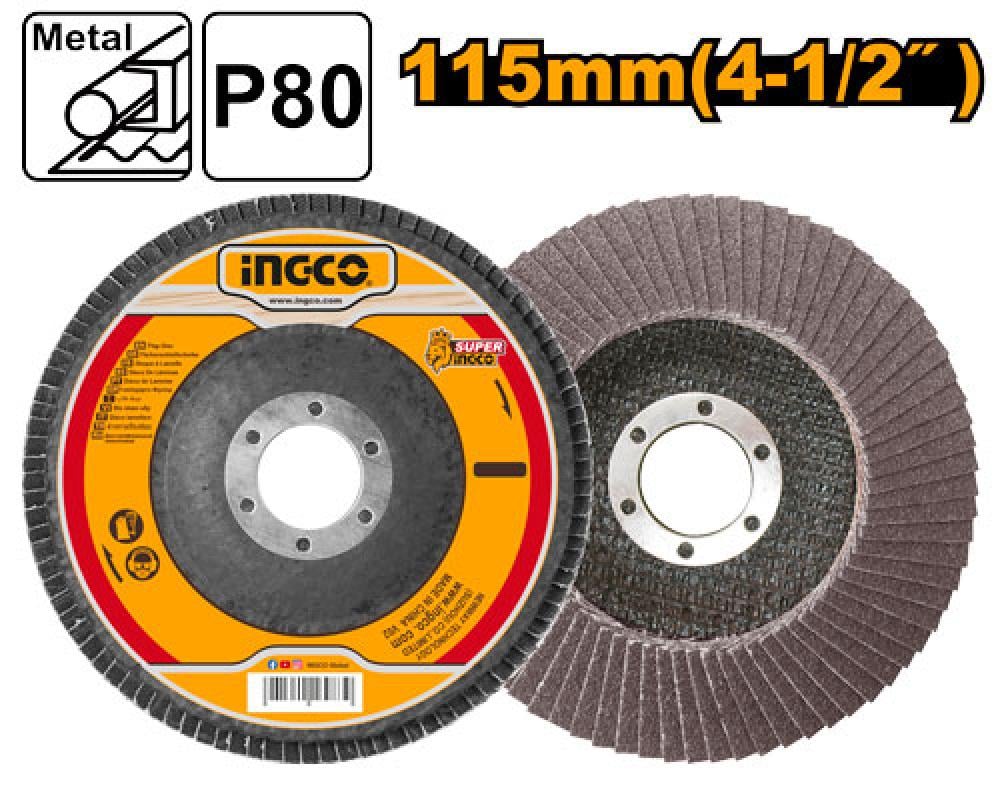 INGCO Flap Sanding Disc 4.5" P80