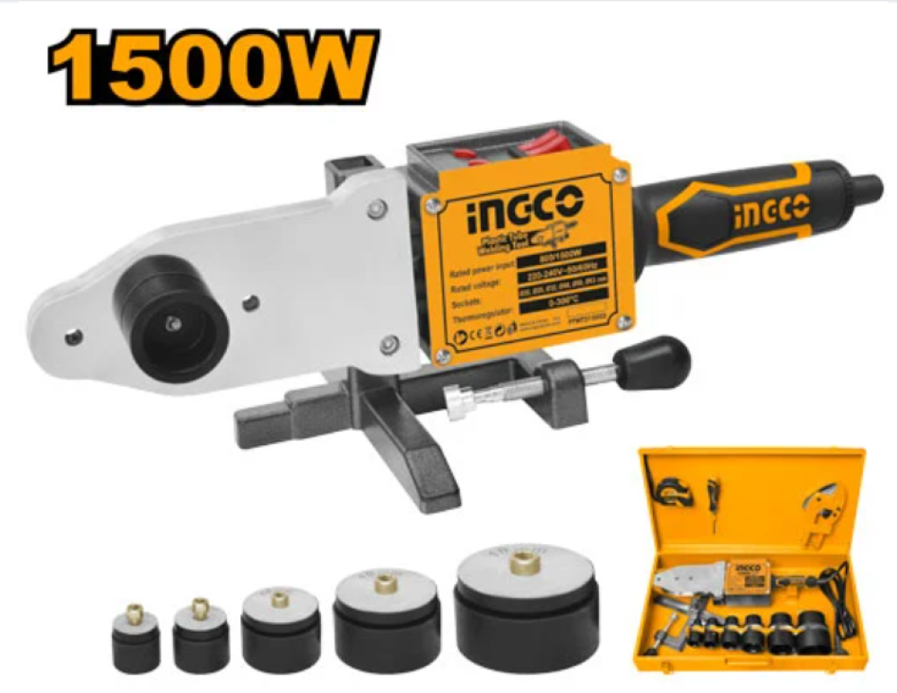 INGCO Polypropylene Pipe Welding Machine 1500W – 20 to 63mm