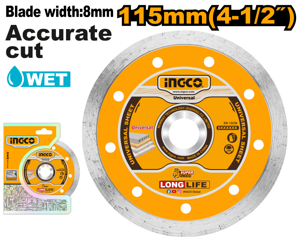 INGCO Closed Granite Disc 4.5" 115mm