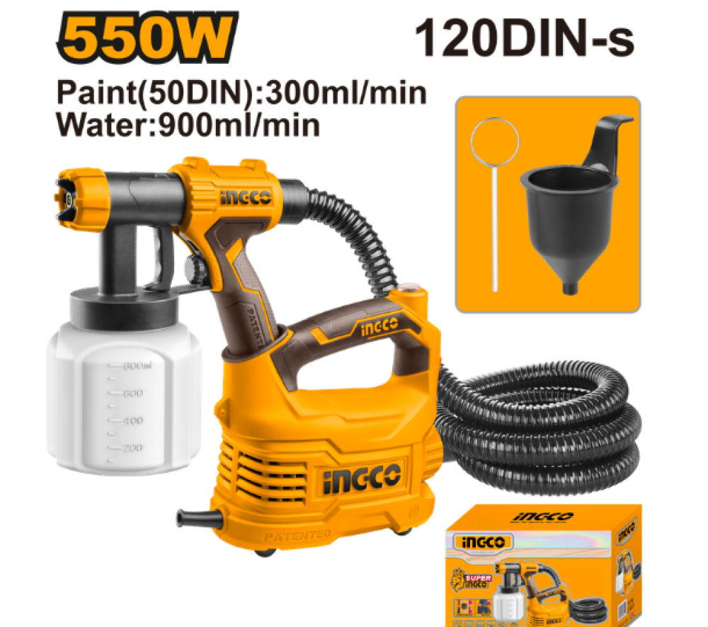 INGCO HVLP Electric Spray Gun 550W