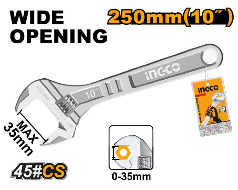INGCO Adjustable Spanner 10"