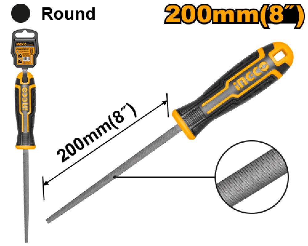 INGCO Half-Round Metal File 8" (200mm)