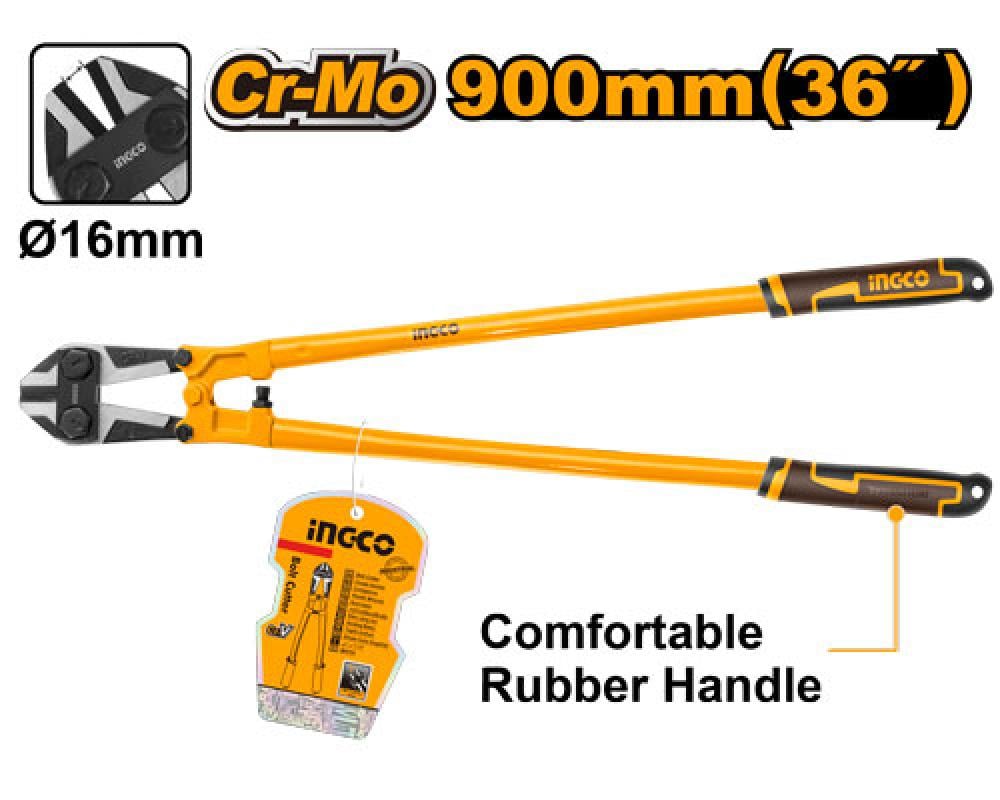 INGCO Metal Shears 36" Rubber Handle