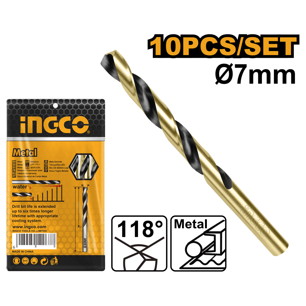 INGCO HSS Metal Drill Bit 7mm