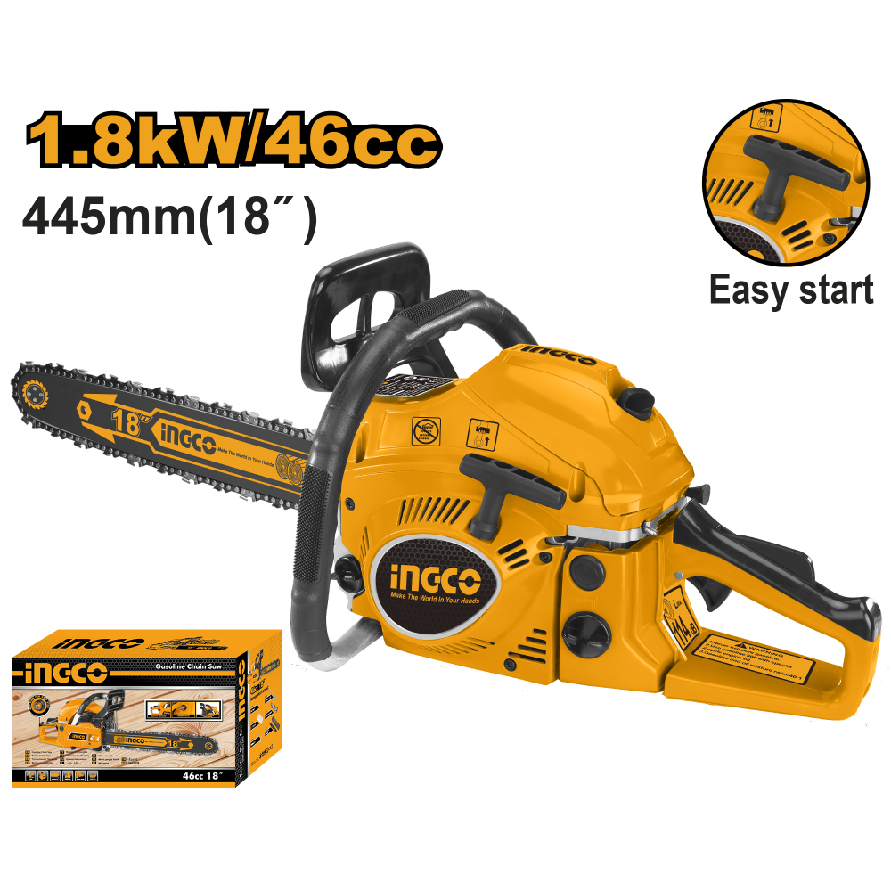 INGCO Petrol Chainsaw 18" 1800W 2HP