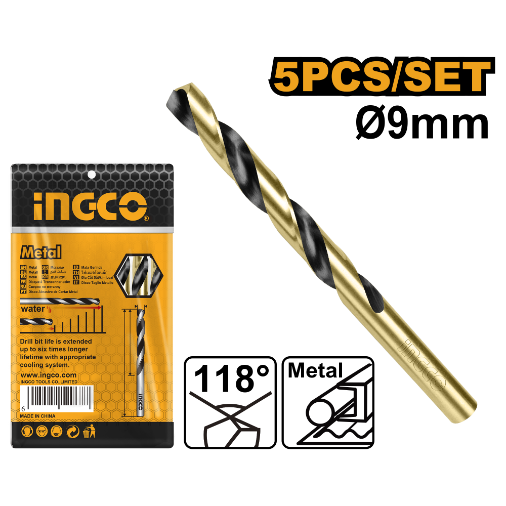 INGCO HSS Metal Drill Bit 9mm