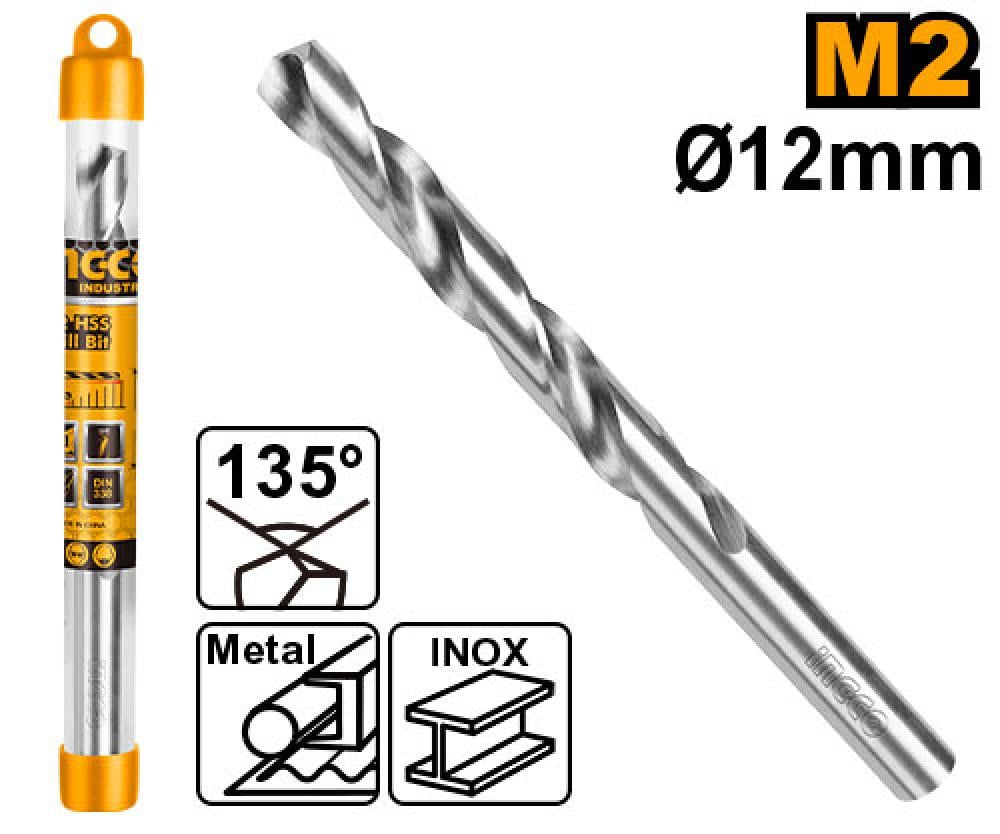 INGCO HQ HSS Metal Drill Bit 12mm