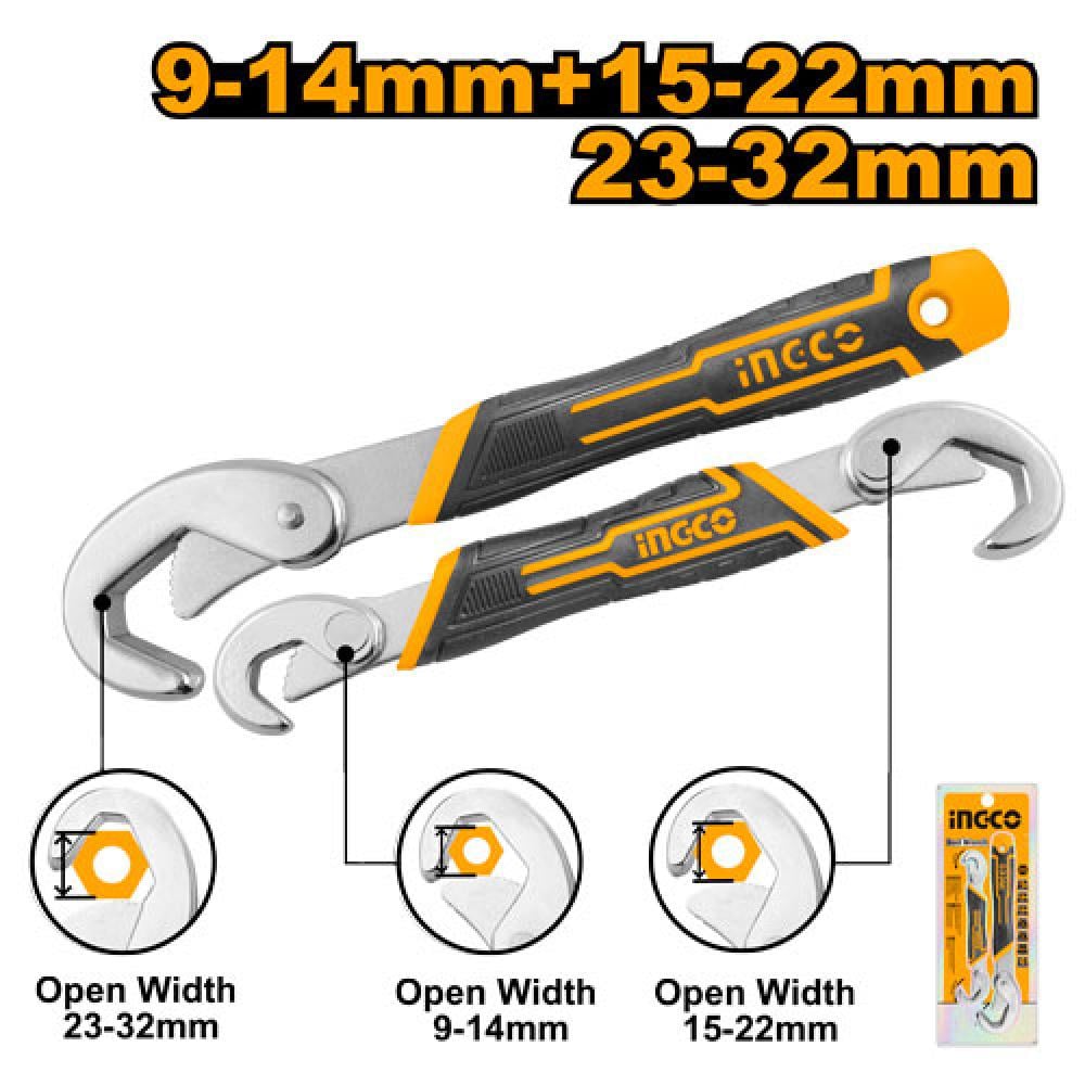 INGCO Magic Wrench Set – 2 Piece