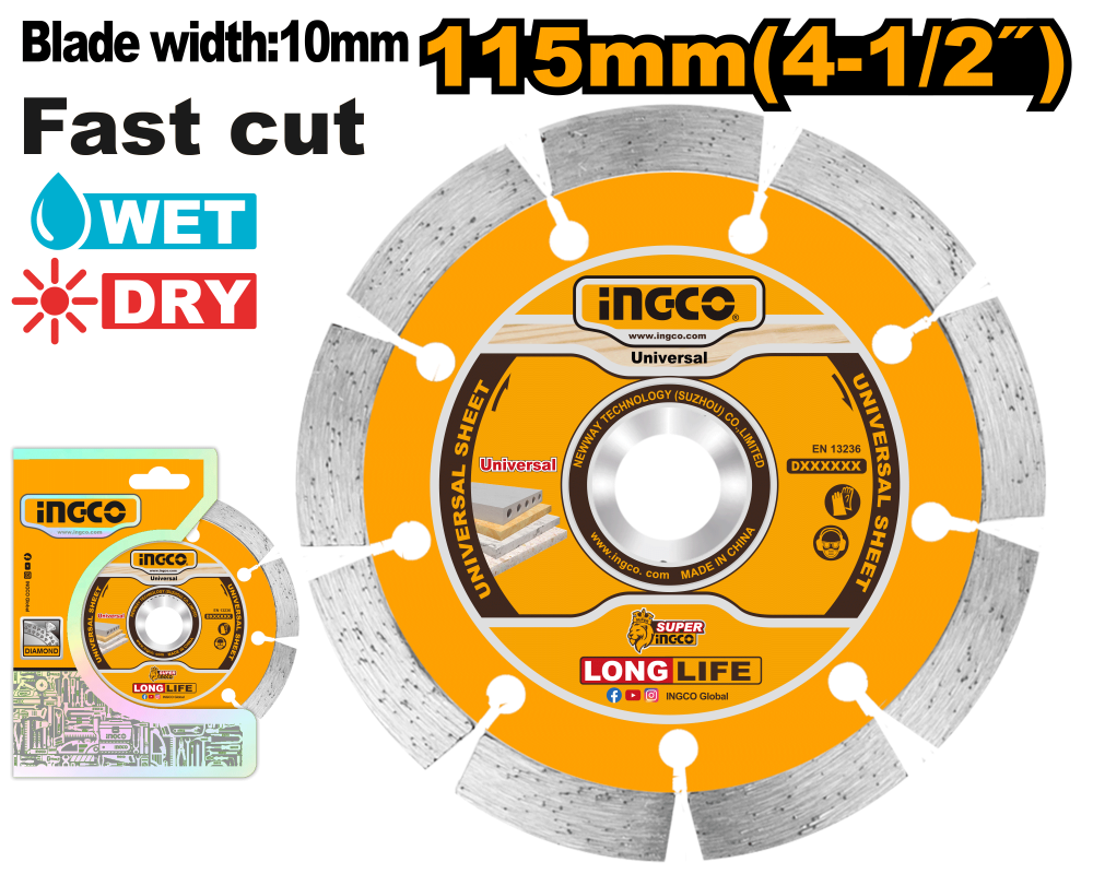 INGCO Open Granite Disc 4.5" 115mm
