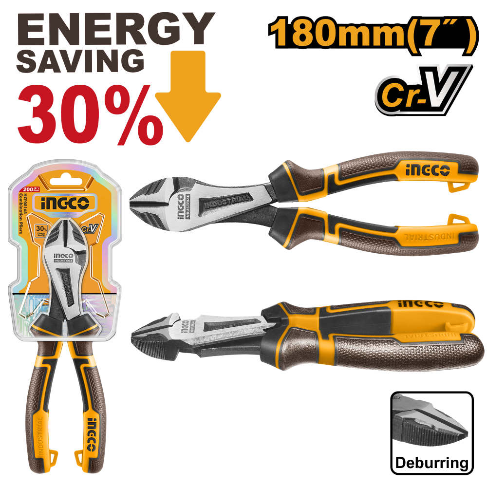 INGCO Industrial Combination Pliers 7" (180mm)
