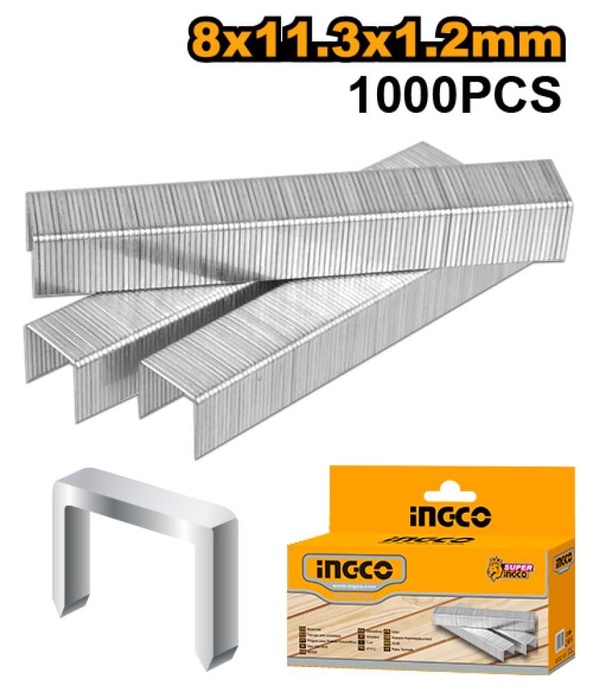 INGCO Staples 8mm – 1000 Piece