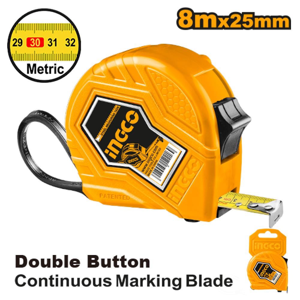 INGCO Measuring Tape 8m × 25mm