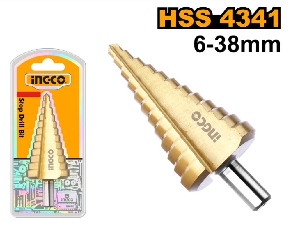 INGCO HSS Step Drill Bit 6–38mm