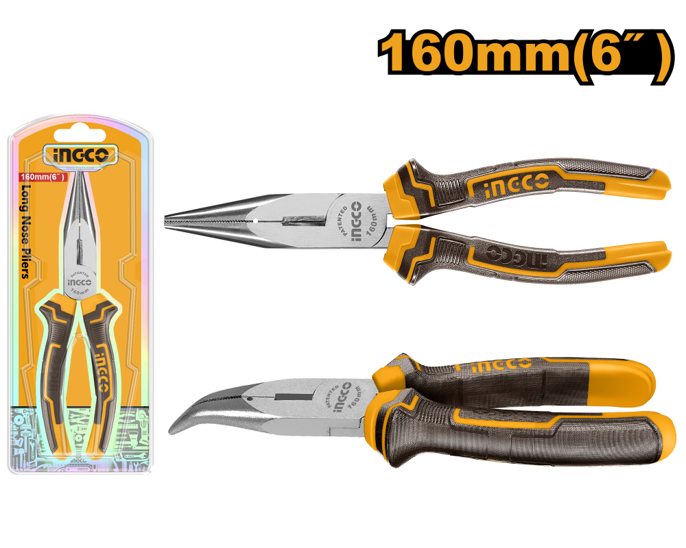 INGCO Bent Nose Pliers 6"