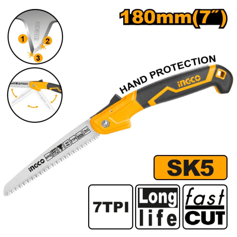 INGCO Folding Pruning Saw 7"