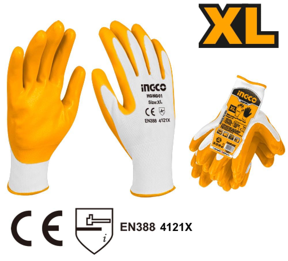 INGCO Anti-Slip Safety Work Gloves