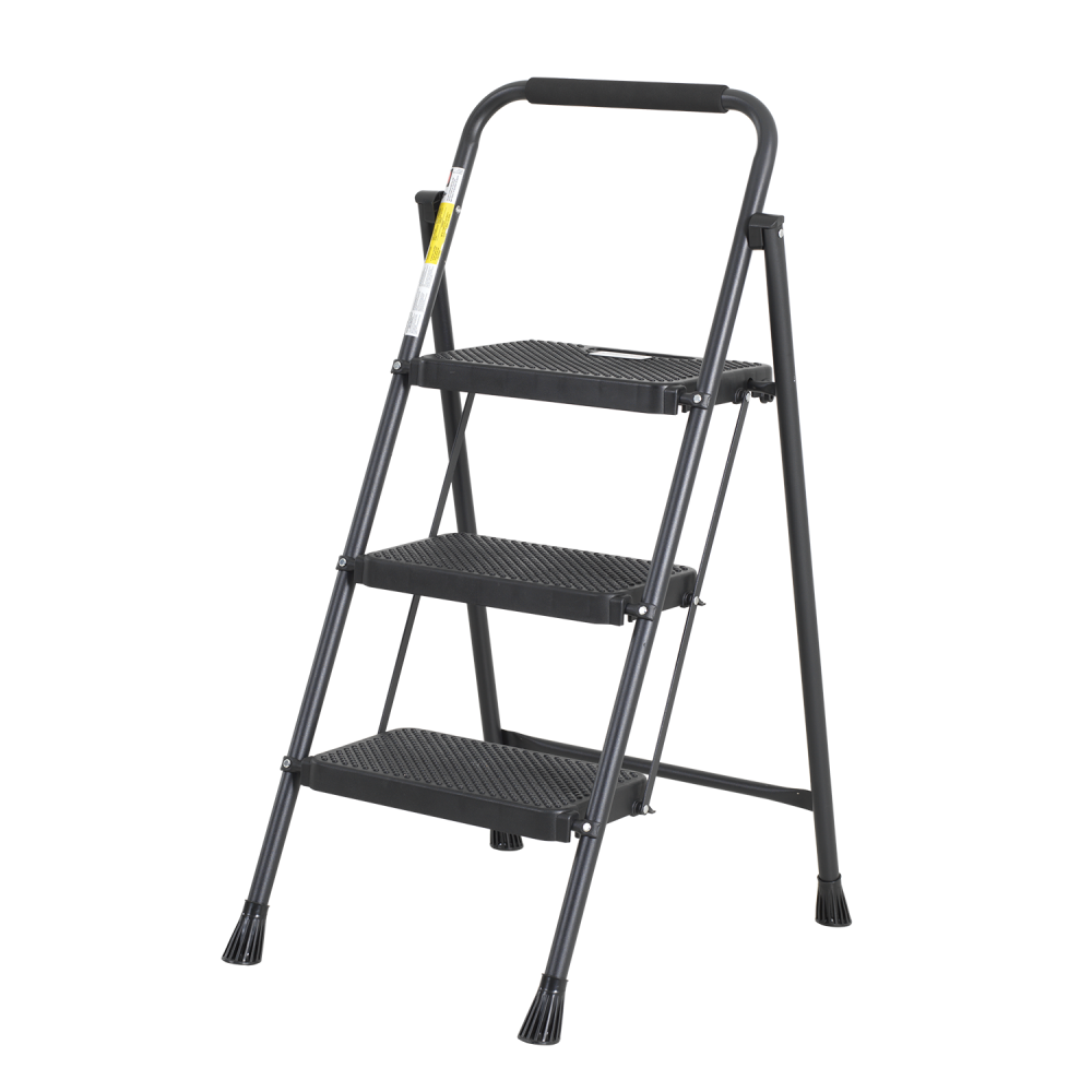 Turkish Black Folding Metal Ladder – Multiple Sizes